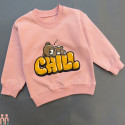 بلوز دورس بچه گانه اعلا صورتی خرس خوابیده kids new set clothes