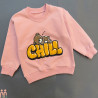 بلوز دورس بچه گانه اعلا صورتی خرس خوابیده kids new set clothes