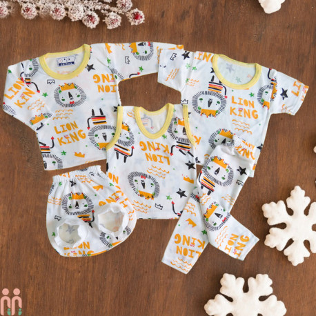 ست لباس بیمارستان نوزاد 5 تکه شیر شاه Baby born kitty clothes set ست لباس بیمارستان نوزاد 5 تکه شیر شاه Baby born kitty clothes set