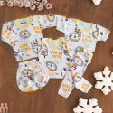 ست لباس بیمارستان نوزاد 5 تکه شیر شاه Baby born kitty clothes set