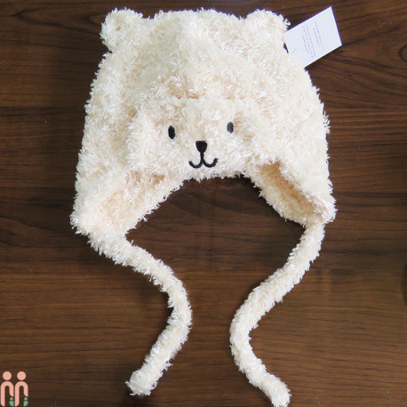 کلاه خز نوزاد و کودک روگوشی 2 لایه تدی teddy warm hats