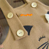 بیلر بلند دخترانه بیسکویتی نوزاد و بچه گانه نسکافه ای گربه kids billersuit clothes