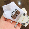 جوراب مچی 4 عددی نخی نوزاد و کودک تدی بوکله کیوت kids cotton socks