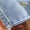 شلوار لی بچه گانه اسپرت کمرکشی آبی تیره خرسی Kids jeans pants