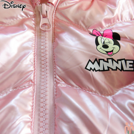 کاپشن پفی بچه گانه مارک دیزنی ضدآب گرم 3 لایه وارداتی صورتی مینی ماوس Disney kids hooded jacket