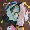 پافر بچه گانه ضدآب گرم 3 لایه کرم نسکافه ای تدی kids puffer