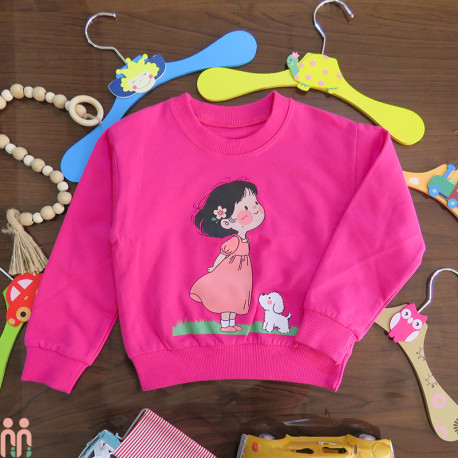 بلوز دورس دخترانه نخی سرخابی دخترک girl clothes