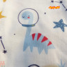 ست لباس بیمارستان نوزاد 7 تکه نخی اعلا طرح فضایی Baby born clothes set