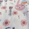 ست لباس بیمارستان نوزاد دخترانه 7 تکه نخی اعلا خرگوش صورتی Baby born clothes set