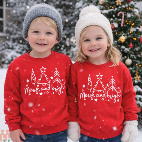 بلوز دورس نخی بچه گانه قرمز کاج دخترانه پسرانه اسپرت kids merry christmas red shirt