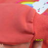 بلوز و شلوار دورس نخی دخترانه ابر و رنگین کمان مرجانی Rainbow set clothes