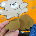 لباس مجلسی اسپرت بچه گانه بلوز دورس و شلوار لی تدی نارنجی 3 بُعدی Kids teddy 3D clothes
