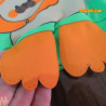 لباس مجلسی اسپرت بچه گانه بلوز دورس و شلوار لی شیر سبز 3 بُعدی Kids lion 3D clothes