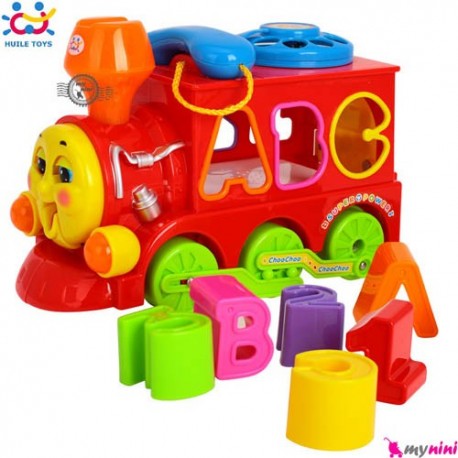 قطار هویلی تویز آموزشی و متحرک Huile Toys smart train