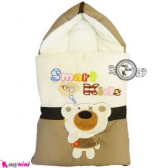 قنداق فرنگی نوزاد تترون خرس باهوش قهوه ای Baby Sleeping Bag
