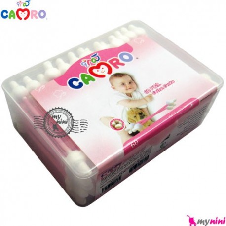 گوش پاک کن محافظ دار کمرُو 60 عددی Camro Baby cotton care