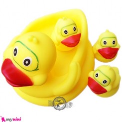 پوپت حمام اردک غواص 4 عددی 4PCS Duck bath toys