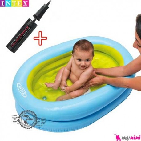 وان حمام شیبدار نوزاد و کودک بادی اینتکس Intex Baby bath Tub Set