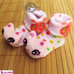 جوراب عروسکی نوزادی کفشدوزک و گربه Baby cute socks