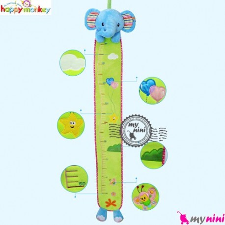 متر نوزاد و کودک عروسکی فیل هپی مانکی Happy monkey baby height measuring