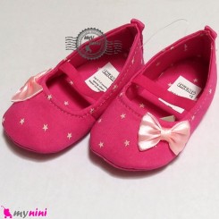 کفش دخترانه سرخابی ستاره Baby shoes