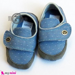 کفش پسرانه لی آبی دور طوسی Baby shoes