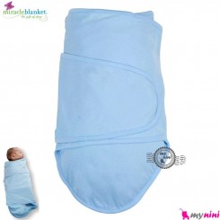 قنداق پنبه ای نوزاد میراکل آبی Miracle Blanket