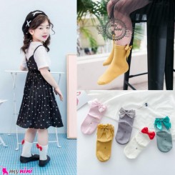جوراب نخی دخترانه پرنسس 1 تا 3 سال princess style socks