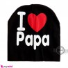 کلاه کشی نوزاد آی لاو پاپا بدو تولد تا شش ماه I Love papa baby hat خرید سیسمونی