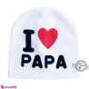 کلاه کشی نوزاد آی لاو پاپا بدو تولد تا شش ماه I Love papa baby hat خرید سیسمونی