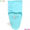 قنداق پنبه ای نوزاد مارک جونیورز آبی juniors baby blue swaddle