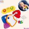 جغجغه و دندانگیر مایع دار و ژله ای چراغدار هویلی تویز Huile Toys activity key teether