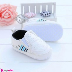 کفش نوزاد و کودک اسپرت سفید استپ دار Baby footwear