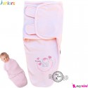 ست قنداق پنبه ای نوزاد مارک جونیورز 2 تکه صورتی juniors baby pink swaddle