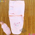 ست قنداق پنبه ای نوزاد مارک جونیورز 2 تکه صورتی juniors baby pink swaddle