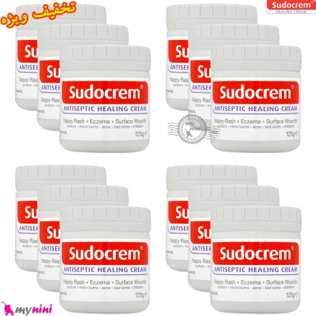 پک 12 عددی سودوکرم اصل 125 گرم Sudocrem antiseptic healing cream
