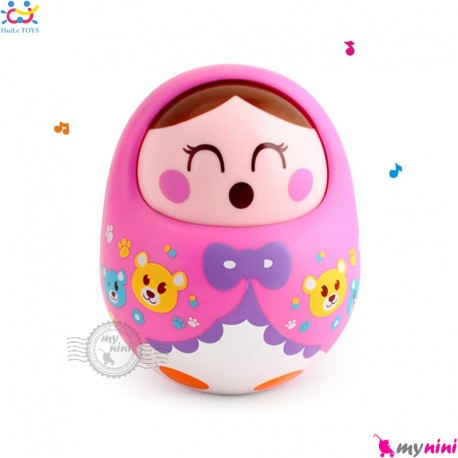 عروسک تعادلی صدادار نوزاد و کودک هویلی توبز Huile Toys Tumbler doll