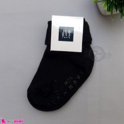 جوراب بچه گانه مارک گپ اورجینال کره جنوبی 0 تا 6 ماه لبه برگردان Baby Gap socks